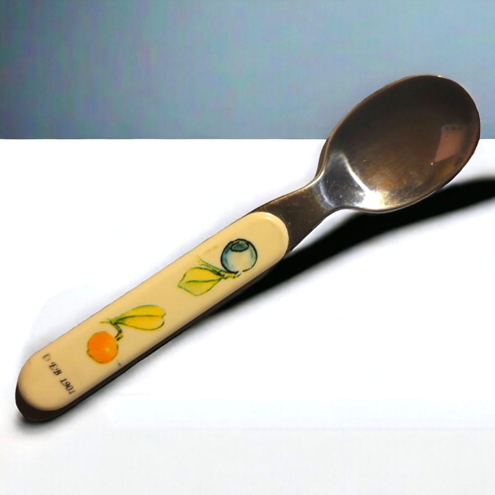 Vtg EB 1901 Jam Jelly Baby Infant Spoon